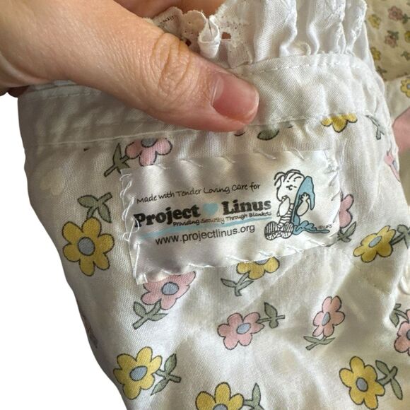 Precious Moments Vintage Baby Girl Infant Blanket Goose Project Linus 42”x33” - Picture 9 of 9